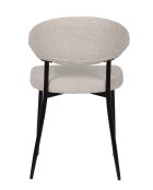 Sit - Lot de 2 chaises Sit&Chairs revêtement beige, pieds noirs mats - 56x53x82cm