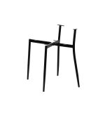 Sit - Lot de 2 chaises Sit&Chairs revêtement beige, pieds noirs mats - 56x53x82cm