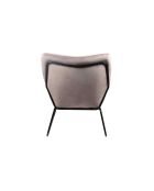 Fever - Poltrona relax con rivestimento in velluto rosa - 68x75x82 cm