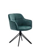 Fever - Poltrona trapuntata a nido d'ape, verde - 59x60x83 cm