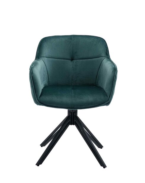 Fever - Poltrona trapuntata a nido d'ape, verde - 59x60x83 cm