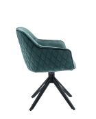 Fever - Poltrona trapuntata a nido d'ape, verde - 59x60x83 cm