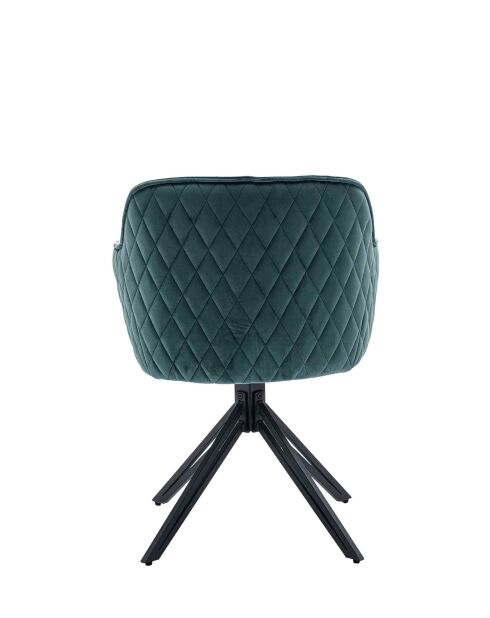 Fever - Poltrona trapuntata a nido d'ape, verde - 59x60x83 cm