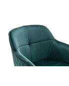 Fever - Poltrona trapuntata a nido d'ape, verde - 59x60x83 cm