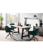 Fever - Poltrona trapuntata a nido d'ape, verde - 59x60x83 cm