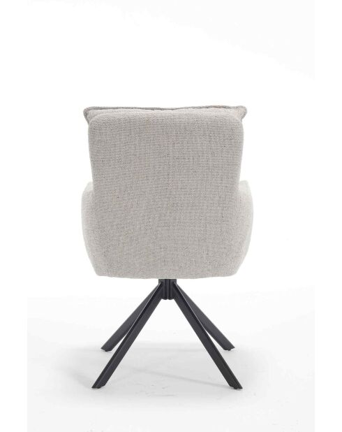 Fever - Fauteuil tissu structurel gris - 60x67x93 cm