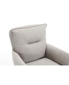 Fever - Fauteuil tissu structurel gris - 60x67x93 cm