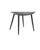 Fever - Silla con aspecto de cordón, juego de 2 unidades, color gris y negro, 64 x 59 x 86 cm