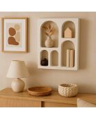 Sit - Étagère murale Holvik blanc naturel - 60x14x80cm
