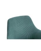 Fever - Set di 2 poltrone in velluto a coste verde/nero - 64x59x86 cm