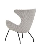 Fever - Relaxsessel aus strukturiertem Stoff grau/schwarz - 78x77x96 cm