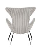 Fever - Relaxsessel aus strukturiertem Stoff grau/schwarz - 78x77x96 cm