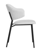 Fever - Set di 2 poltrone bianche ricce - 54x59x83 cm