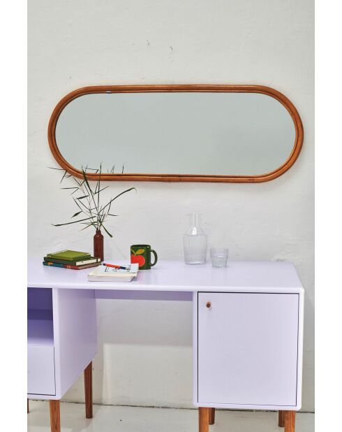 Sit - Miroir Rattan naturel - 44x3,5x120cm