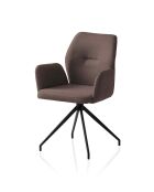 Fever - Sessel mit 180°-Drehfunktion braun - 59x58x88 cm