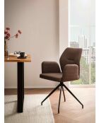 Fever - Sessel mit 180°-Drehfunktion braun - 59x58x88 cm