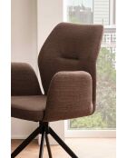 Fever - Sessel mit 180°-Drehfunktion braun - 59x58x88 cm