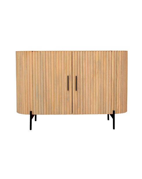 Sit - Commode Stripe naturel, noir - 120x40x80cm
