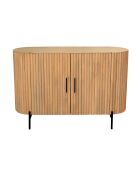 Sit - Cassettiera Natural Stripe, nera - 120x40x80 cm