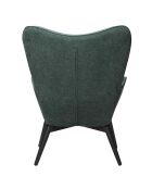 Fever - Poltrona in tessuto testurizzato verde pino - 80x99x92 cm