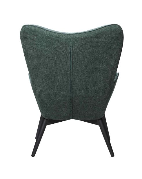 Fever - Poltrona in tessuto testurizzato verde pino - 80x99x92 cm