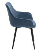 Fever - Set aus 2 Sesseln dunkelblau/schwarz - 64x59x86 cm