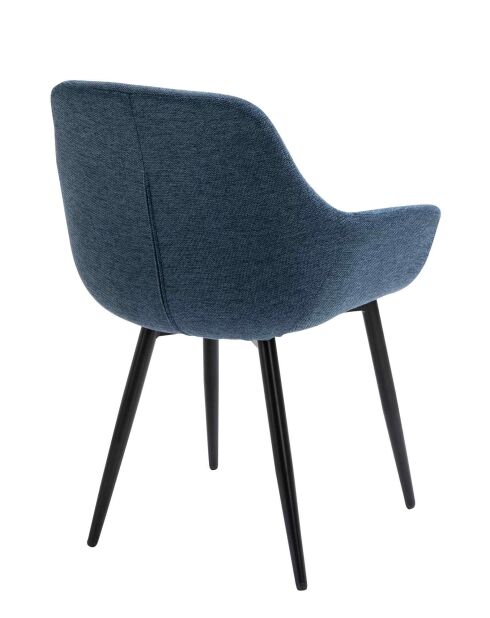 Fever - Set aus 2 Sesseln dunkelblau/schwarz - 64x59x86 cm