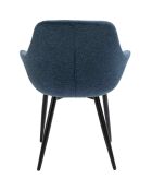 Fever - Set aus 2 Sesseln dunkelblau/schwarz - 64x59x86 cm