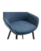 Fever - Set aus 2 Sesseln dunkelblau/schwarz - 64x59x86 cm