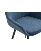 Fever - Set aus 2 Sesseln dunkelblau/schwarz - 64x59x86 cm