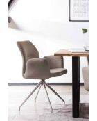 Fever - Sessel mit 180°-Drehfunktion braun - 60x62x89 cm