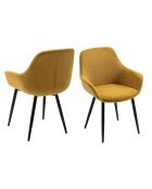 Fever - Set di 2 poltrone giallo/nero - 64x59x86 cm