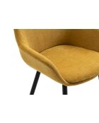 Fever - Set di 2 poltrone giallo/nero - 64x59x86 cm