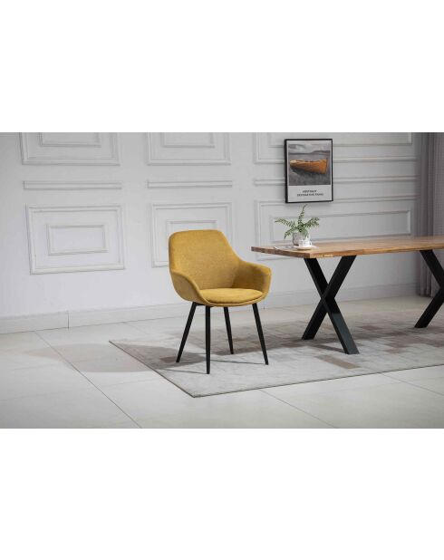 Fever - Set di 2 poltrone giallo/nero - 64x59x86 cm
