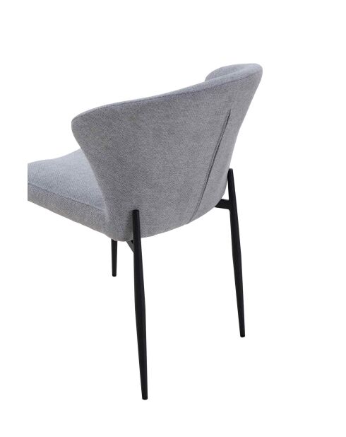 Fever - Set aus 2 grauen Esszimmerstühlen - 47x58x82 cm