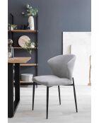 Fever - Set aus 2 grauen Esszimmerstühlen - 47x58x82 cm