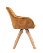 Fever - Vintage-Sessel aus Samt, goldfarben - 59x61x85 cm