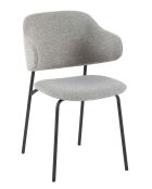 Fever - Set aus 2 lockigen hellgrauen Sesseln - 54x59x83 cm