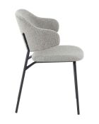 Fever - Set aus 2 lockigen hellgrauen Sesseln - 54x59x83 cm