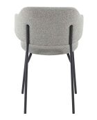 Fever - Set aus 2 lockigen hellgrauen Sesseln - 54x59x83 cm