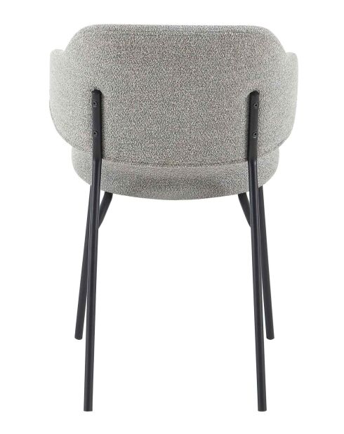 Fever - Set aus 2 lockigen hellgrauen Sesseln - 54x59x83 cm