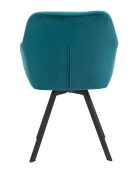 Fever - Sessel mit 360°-Drehfunktion, türkis/schwarz - 61x62x85 cm