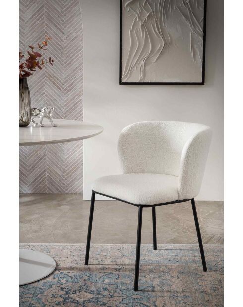 Fever - Lot de 2 chaises blanches - 54,5x59x76 cm