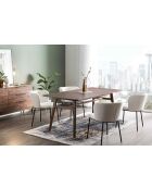 Fever - Lot de 2 chaises blanches - 54,5x59x76 cm