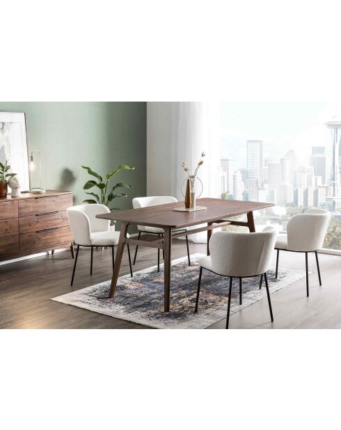 Fever - Lot de 2 chaises blanches - 54,5x59x76 cm