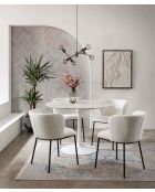 Fever - Lot de 2 chaises blanches - 54,5x59x76 cm