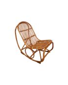 Sit - Schaukelstuhl aus natürlichem Rattan - 53x100x96cm