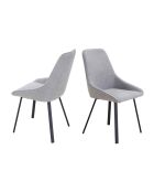 Fever - Set aus 2 grauen Esszimmerstühlen - 51x47x87 cm