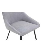 Fever - Set aus 2 grauen Esszimmerstühlen - 51x47x87 cm