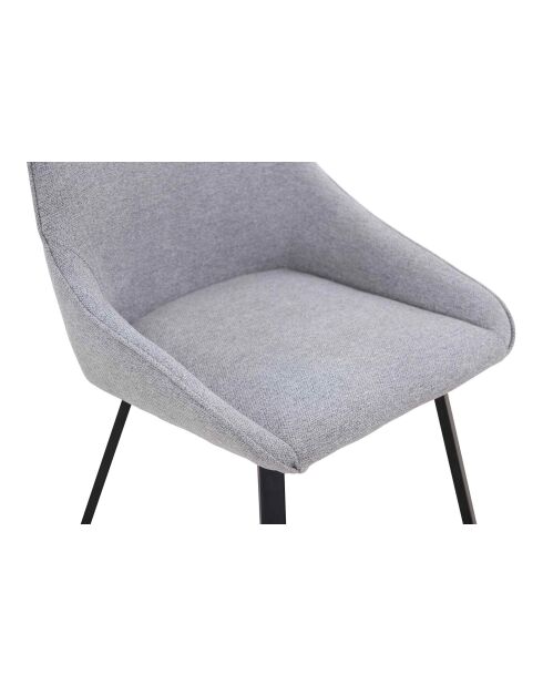 Fever - Set aus 2 grauen Esszimmerstühlen - 51x47x87 cm